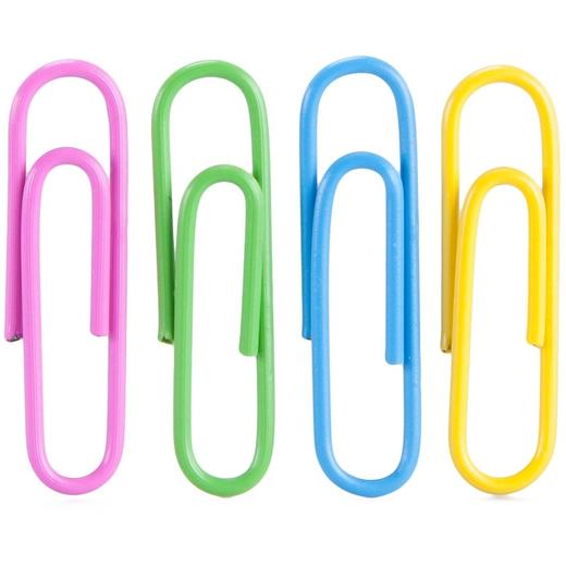 齐心回形针筒装彩色典别针防滑防脱亮彩曲别针29mm120枚/筒文具B3509 商品图3