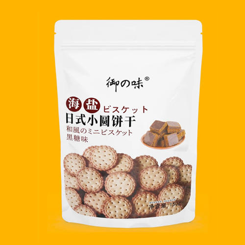 御之味海盐日式小圆黑糖味饼干150g 商品图0
