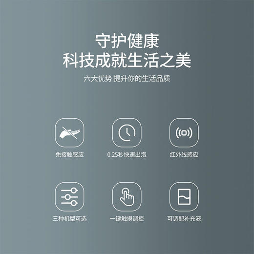 感应泡沫洗手机 红外家用酒店智能免按压打泡机 商品图4