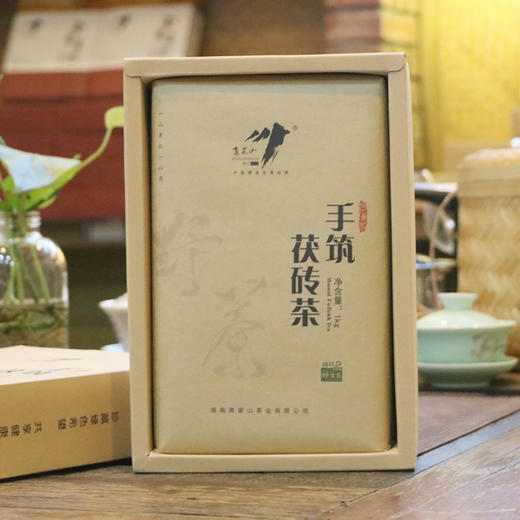 高家山小背篓手筑茯砖茶黑茶礼盒装，1kg/块 商品图1