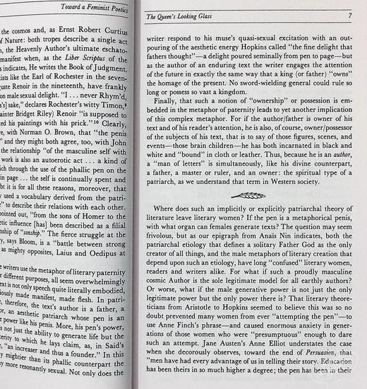 预售 【中商原版】阁楼上的疯女人：女性作家与19世纪文学想象 英文原版 The Madwoman in the Attic Sandra M.Gilbert 商品图5