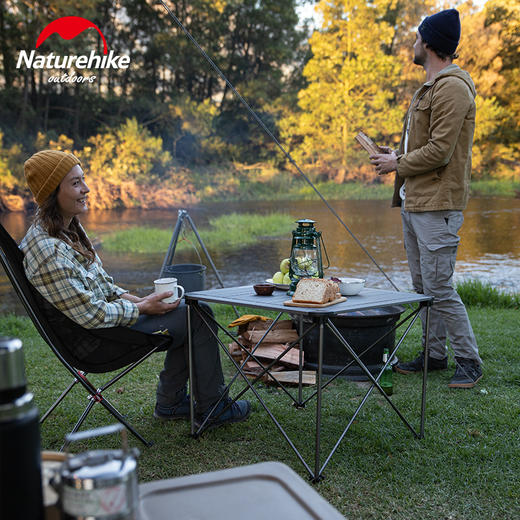 Naturehike挪客便携式户外折叠桌铝合金野餐露营桌子野外烧烤桌椅 商品图3