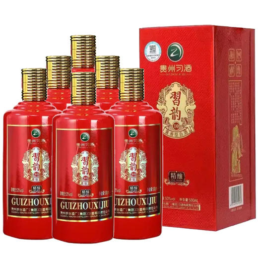 【推荐】贵州茅台集团习酒习韵精酿10酱香白酒 53度 500ml*6整箱装 商品图1