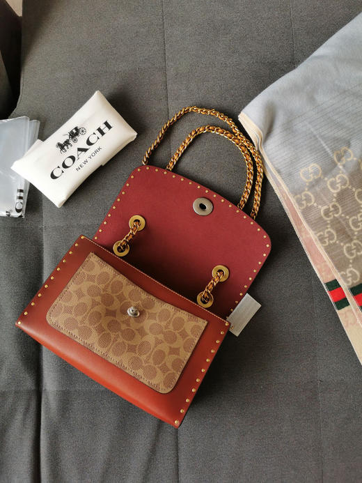 Coach蔻驰山茶花Parker26号-黑棕 商品图5