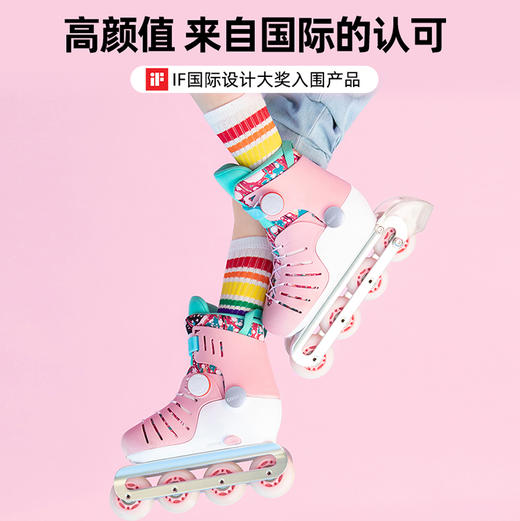 【品牌直发】COOGHI酷骑儿童轮滑鞋初学者专业溜冰滑冰旱冰滑轮鞋男女孩3-8岁 商品图1