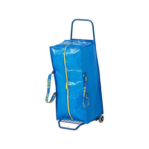 IKEA 宜家 FRAKTA 弗拉塔 推车旅行箱 蓝色 商品图0