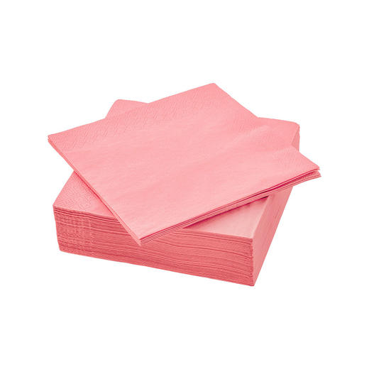 IKEA 宜家 FANTASTISK 范塔思 餐巾纸 浅粉色 33x33 厘米 商品图0