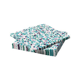 IKEA 宜家 TACKSAMHET 塔克萨姆赫特 餐巾纸 图案 多色 33x33 厘米