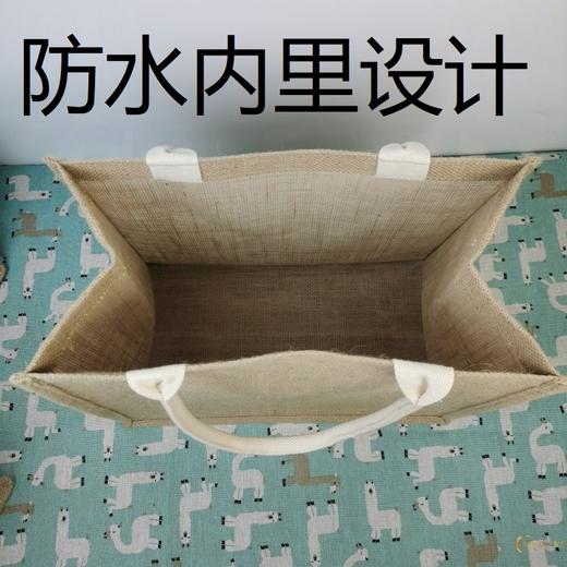 （商场同款）日本手提袋复古风亚麻袋 B-9128 商品图3