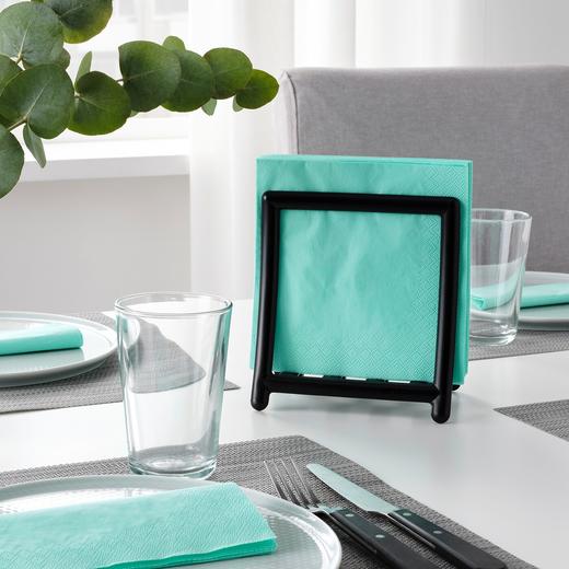 IKEA 宜家 FANTASTISK 范塔思 餐巾纸 浅青绿色 33x33 厘米 商品图3