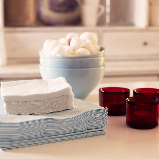 IKEA 宜家 FANTASTISK 范塔思 餐巾纸 白色 40x40 厘米 商品图4