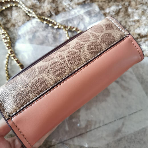 Coach parker18cm 蓝皮/啡花 商品图3