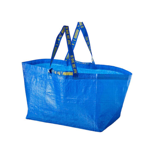 IKEA 宜家 FRAKTA 弗拉塔 编织袋 大 蓝色 55x37x35 厘米/71 公升 商品图0