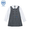 苏州太湖明珠幼儿园女孩衬衫连衣裙灰 商品缩略图0