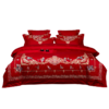 利路米喜庆大红古典中国风浪漫婚庆六件套百子戏春 商品缩略图3