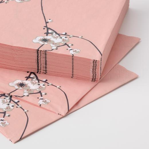 IKEA 宜家 VÅRFINT 沃尔芬特 餐巾纸 花 33x33 厘米 商品图1