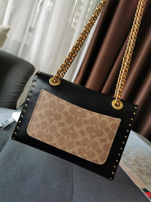 Coach蔻驰山茶花Parker26号-黑棕 商品图6