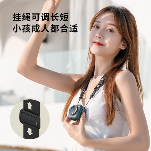 户外挂腰小风扇USB充电便携式随身懒人腰间手持手拿无叶小风扇带挂脖小型迷你办公室学生宿舍桌面工地夹衣服 商品图0