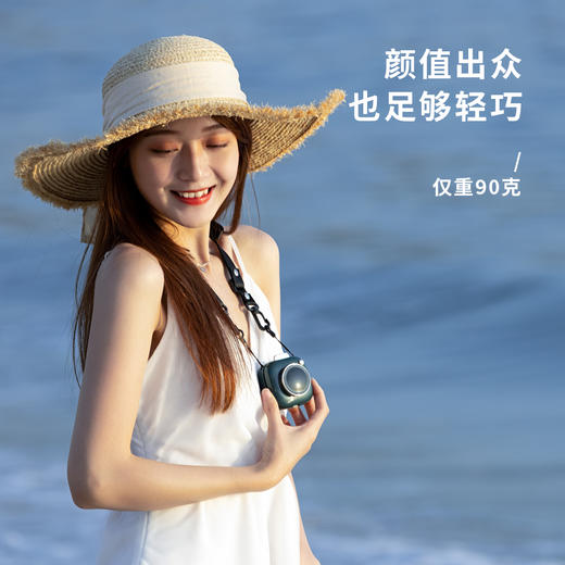 户外挂腰小风扇USB充电便携式随身懒人腰间手持手拿无叶小风扇带挂脖小型迷你办公室学生宿舍桌面工地夹衣服 商品图4