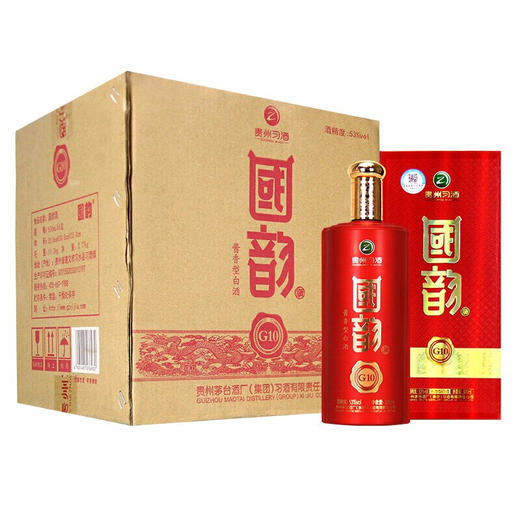 【推荐】贵州茅台习酒集团 习酒国韵G10 53度酱香型白酒 500ML礼盒装喜酒婚宴用酒 整箱6瓶装 商品图1