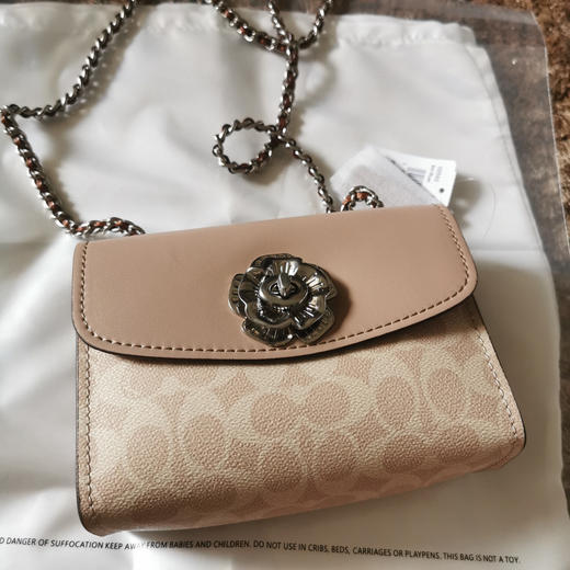 Coach parker18cm 奶茶/啡花 商品图0