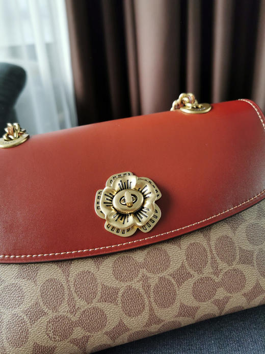 Coach蔻驰山茶花Parker26号-棕色 商品图5