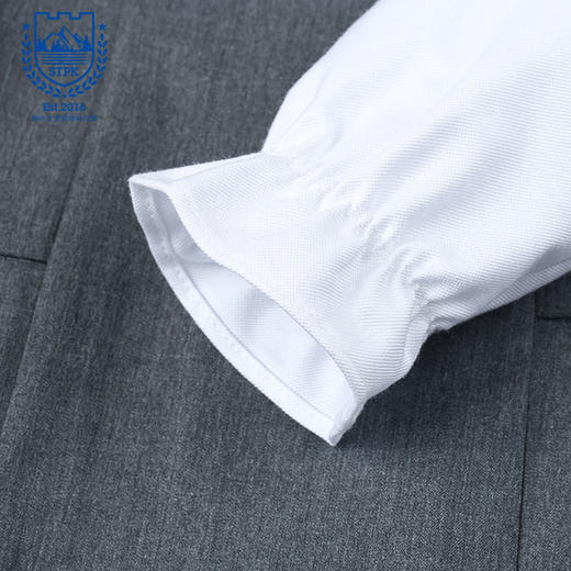 苏州太湖明珠幼儿园女孩衬衫连衣裙灰 商品图7