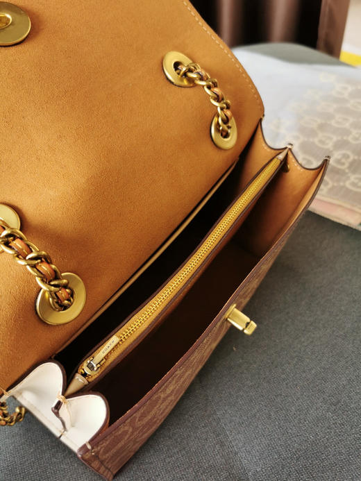 Coach蔻驰山茶花Parker26号-白咖 商品图8