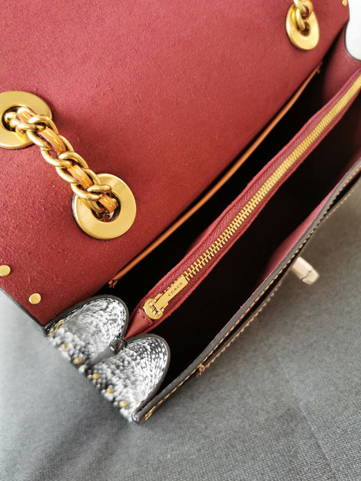 Coach蔻驰山茶花Parker26号-黑棕 商品图7