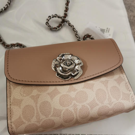 Coach parker18cm 奶茶/啡花 商品图1