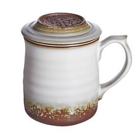 乾唐轩活瓷浪纹三件套高杯360ML（油脂釉）