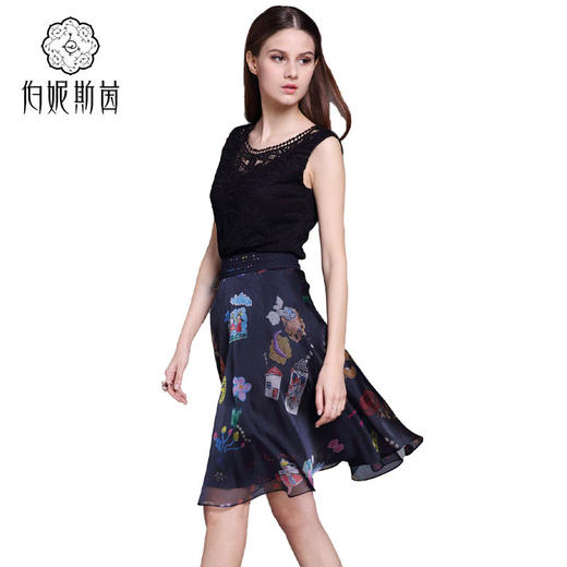 套装【伯妮斯茵】162B155--紫色半裙--《雏菊》--《生命之美-梵高的花园》 商品图2