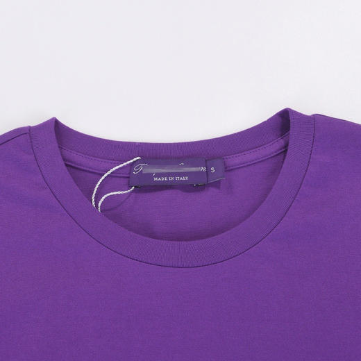 紫标丝光棉 胸前小标 圆领短袖T恤 特惠 PT-982 商品图8