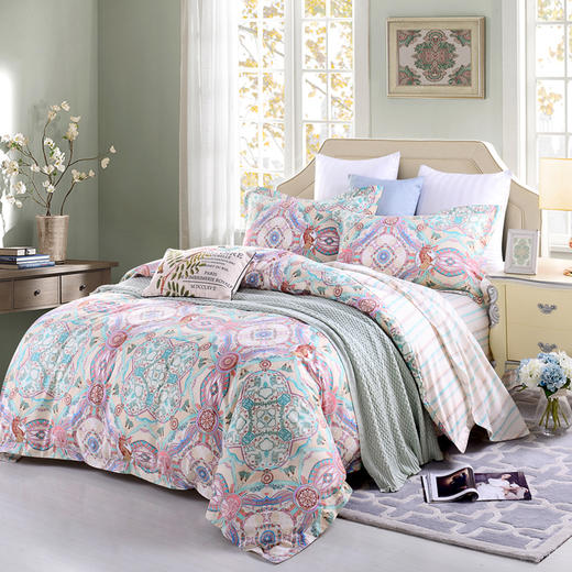 富安娜床单四件/北欧假期（每批花色样式不同 随机发）  商品图0