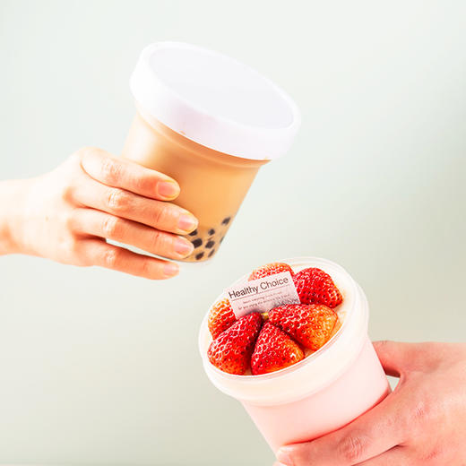 百钻奶冻杯100ml+勺奶茶杯500ml+勺冷饮果汁饮品杯 商品图3