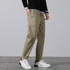 一口价【新款DQ】 春秋新款大码男装休闲裤长裤宽松纯色百搭裤子松紧腰直筒裤男 商品缩略图4