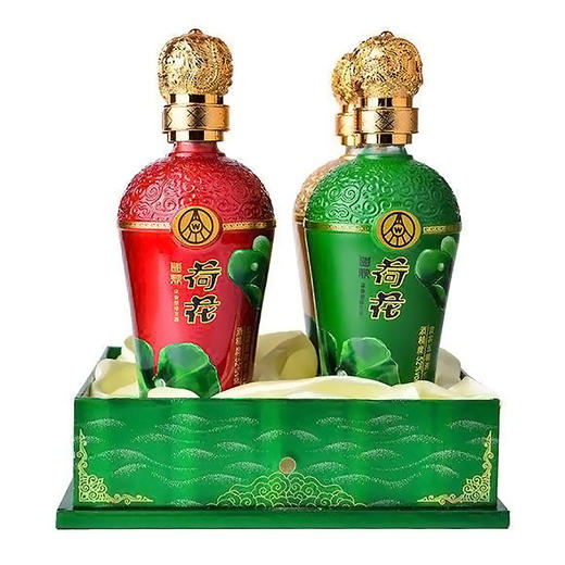 【长期有货】五粮液国鼎荷花酒4瓶礼盒装 52度浓香型白酒 整箱4瓶*500