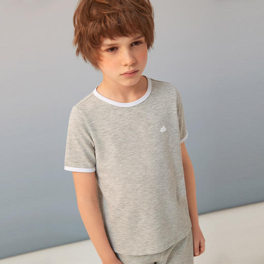 【舒适透气家居服套装】童装短袖五分裤套装男童2021夏新款家居服 商品图2