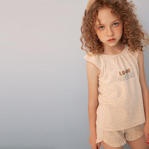 【童装家居套装】夏童装新品薄款短袖家居套装女宝宝空调睡衣 商品图3