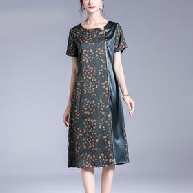 上海旗袍厂XT-20301-1香云纱真丝连衣裙