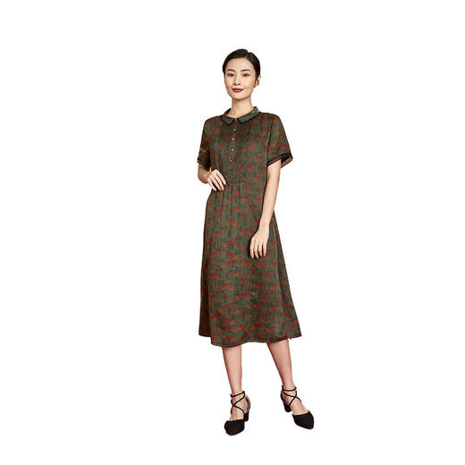 上海旗袍厂XT-CT20-306简约时尚潮流香云纱连衣裙 商品图4