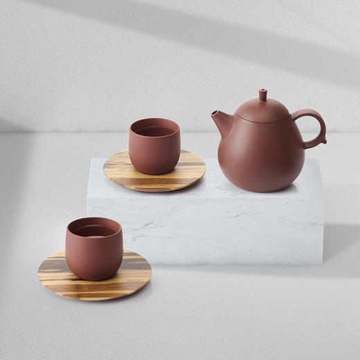 哲品家居 功夫茶茶具一壶两杯套装紫砂 梨影家用红茶泡茶器 商品图2