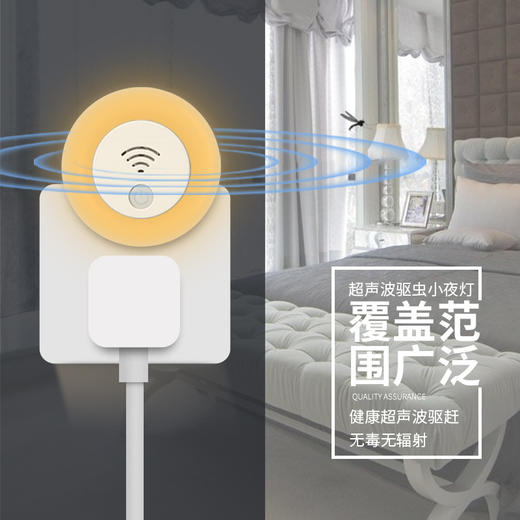 【这个夏季要默默无“蚊”】健康驱蚊小夜灯 24小时持续驱蚊 超声波物理静音驱赶 无毒无辐射 母婴也可放心使用-QQ 商品图3