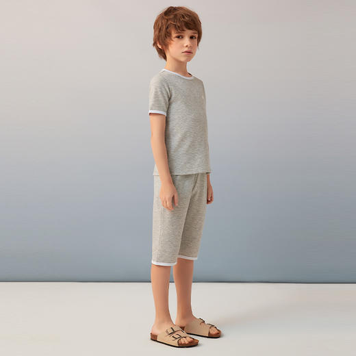 【舒适透气家居服套装】童装短袖五分裤套装男童2021夏新款家居服 商品图4
