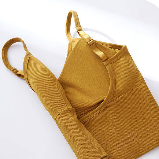 【买1送1，性感露脐，大U美背】一体式bra吊带背心 无钢圈不紧勒 提胸剪裁 宽腹收边显瘦 柔软舒适 外搭内穿都可以~ 商品图10