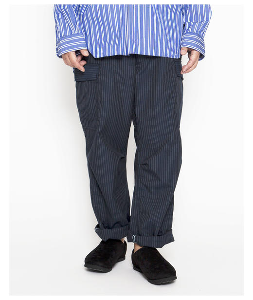 FATIGUE SLACKS JUNGLE SLACKS 条纹宽松工装锥形裤 日本制 商品图1