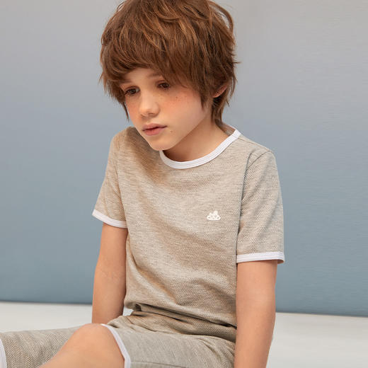 【舒适透气家居服套装】童装短袖五分裤套装男童2021夏新款家居服 商品图1