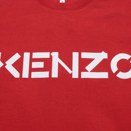 KENZO 高田贤三 男士棉质字母徽标印花圆领短袖T恤 红色 FA65 TS000 4SJ 21 商品图3