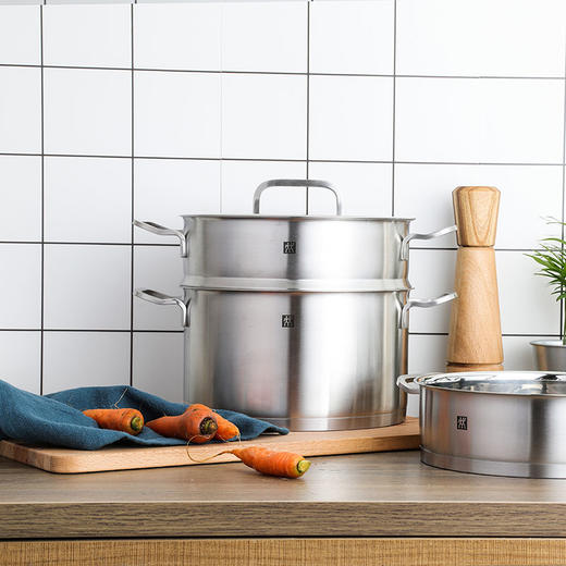 双立人 Zwilling Moment 24cm深烧锅+24cm蒸笼套装 ZW-C130 商品图5