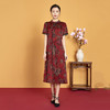 上海旗袍厂XT-CT20-305气质优雅女式复古女裙连衣裙 商品缩略图0